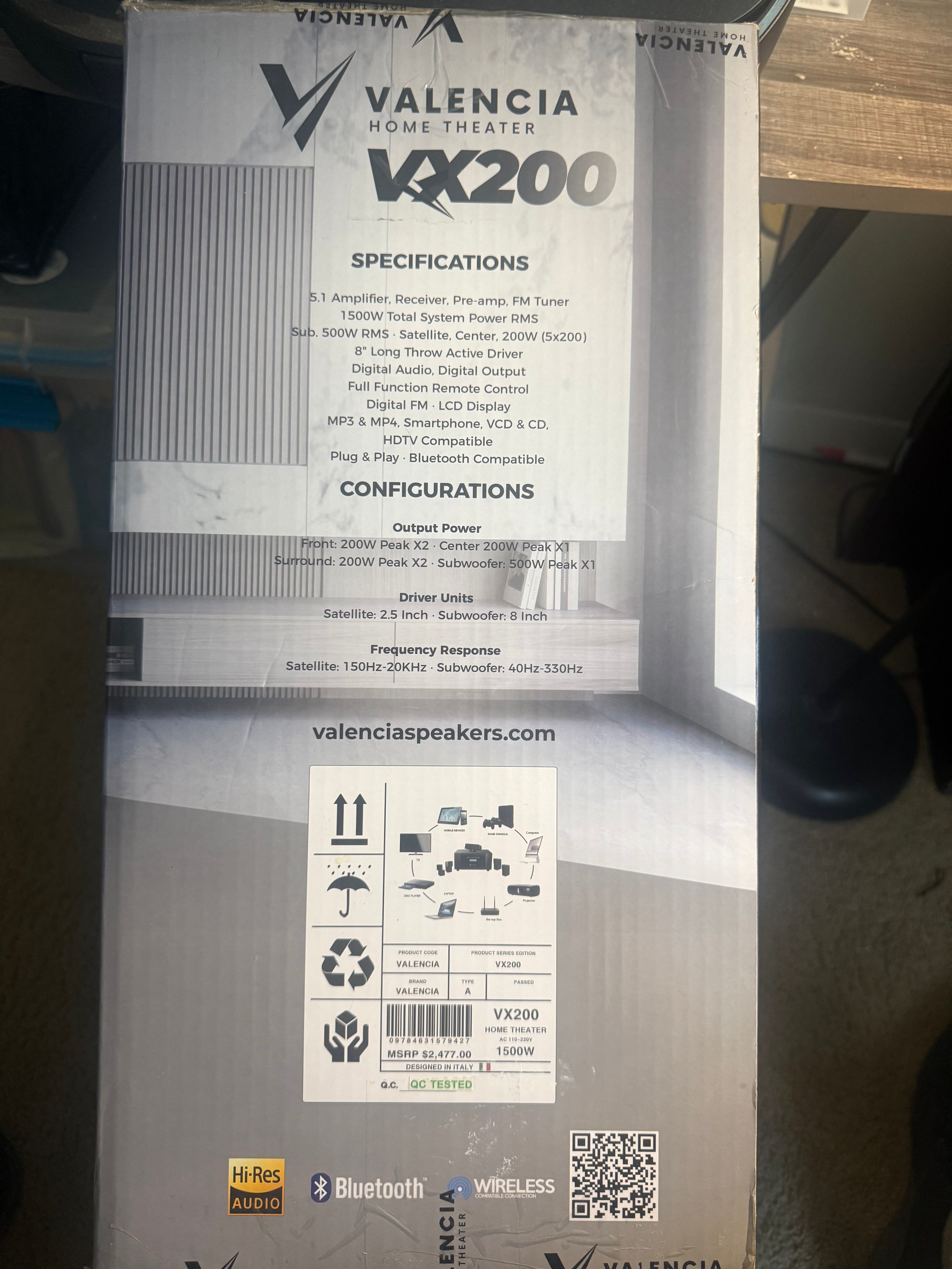 Valencia Home Theater VX200